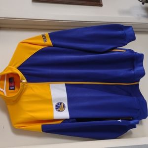 Majestic NBA warriors full zip sweater 2XL.